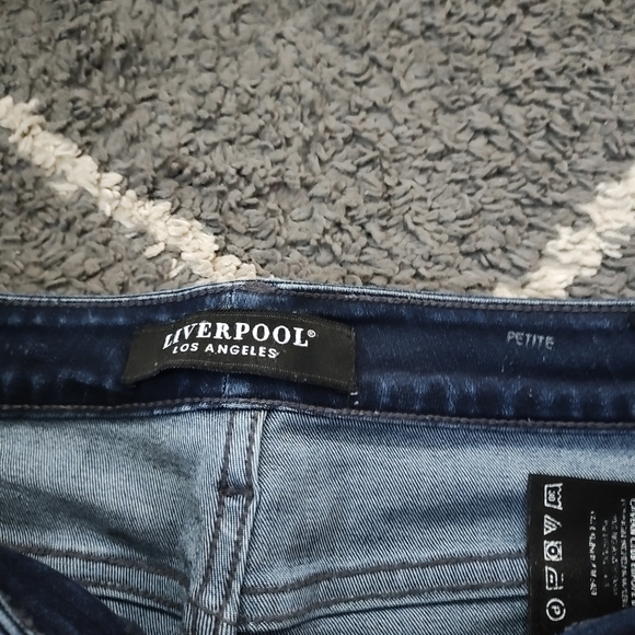 LIVERPOOL Los Angeles PETITE Penny Distressed Ankle Skinny Size 8P - Picture 10 of 11